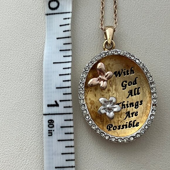 925 Sterling Silve Gold plated pendant signed RL - Picture 4 of 5